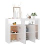 Sideboard with bright white LED lights 115.5x30x75 cm by vidaXL, Sideboards - Ref: Foro24-804343, Price: 163,73 €, Discount: %