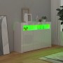 Sideboard with bright white LED lights 115.5x30x75 cm by vidaXL, Sideboards - Ref: Foro24-804343, Price: 163,73 €, Discount: %