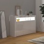 Sideboard with bright white LED lights 115.5x30x75 cm by vidaXL, Sideboards - Ref: Foro24-804343, Price: 163,73 €, Discount: %