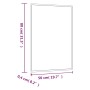 Espejo de pared vidrio rectangular 50x80 cm de vidaXL, Espejos - Ref: Foro24-350450, Precio: 42,85 €, Descuento: %