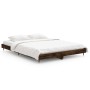 Estructura de cama madera de ingeniería roble ahumado 140x190cm de vidaXL, Camas y somieres - Ref: Foro24-832178, Precio: 97,...