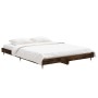 Estructura de cama madera de ingeniería roble ahumado 140x190cm de vidaXL, Camas y somieres - Ref: Foro24-832178, Precio: 97,...