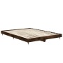 Estructura de cama madera de ingeniería roble ahumado 140x190cm de vidaXL, Camas y somieres - Ref: Foro24-832178, Precio: 97,...