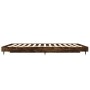 Estructura de cama madera de ingeniería roble ahumado 140x190cm de vidaXL, Camas y somieres - Ref: Foro24-832178, Precio: 97,...