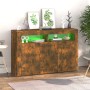 Sideboard mit LED-Leuchten, geräucherte Eiche, 115,5 x 30 x 75 cm von vidaXL, Sideboards - Ref: Foro24-815732, Preis: 74,03 €...