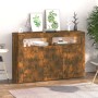 Sideboard mit LED-Leuchten, geräucherte Eiche, 115,5 x 30 x 75 cm von vidaXL, Sideboards - Ref: Foro24-815732, Preis: 74,03 €...