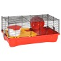 Jaula para hámster polipropileno y metal roja 58x32x36 cm de vidaXL, Jaulas y habitáculos para animales pequeños - Ref: Foro2...