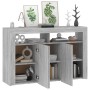 Sideboard with Sonoma grey LED lights 115.5x30x75 cm by vidaXL, Sideboards - Ref: Foro24-815733, Price: 120,03 €, Discount: %