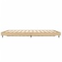 Estructura de cama madera de ingeniería roble Sonoma 135x190 cm de vidaXL, Camas y somieres - Ref: Foro24-832184, Precio: 98,...