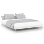 Estructura de cama madera de ingeniería blanca 160x200 cm de vidaXL, Camas y somieres - Ref: Foro24-832021, Precio: 127,73 €,...