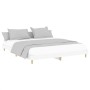 Estructura de cama madera de ingeniería blanca 160x200 cm de vidaXL, Camas y somieres - Ref: Foro24-832021, Precio: 127,73 €,...