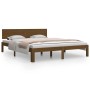 Estructura de cama madera maciza de pino marrón miel 160x200 cm de vidaXL, Camas y somieres - Ref: Foro24-810508, Precio: 219...