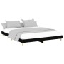 Black engineered wood bed frame 160x200 cm by vidaXL, Beds and slatted bases - Ref: Foro24-832022, Price: 127,24 €, Discount: %