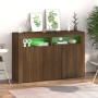 Sideboard mit LED-Leuchten Eiche braun 115,5x30x75 cm von vidaXL, Sideboards - Ref: Foro24-815734, Preis: 80,02 €, Rabatt: %