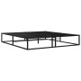 Estructura de cama de metal negra 140x200 cm de vidaXL, Camas y somieres - Ref: Foro24-324788, Precio: 113,23 €, Descuento: %