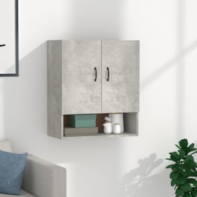 Concrete gray plywood wall cabinet 60x31x70 cm by vidaXL, Lockers and storage cabinets - Ref: Foro24-812883, Price: 58,26 €, ...