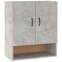 Wandschrank aus betongrauem Sperrholz, 60 x 31 x 70 cm von vidaXL, Schließfächer und Lagerschränke - Ref: Foro24-812883, Prei...