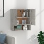 Wandschrank aus betongrauem Sperrholz, 60 x 31 x 70 cm von vidaXL, Schließfächer und Lagerschränke - Ref: Foro24-812883, Prei...