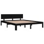 Estructura de cama de madera maciza de pino negro 160x200 cm de vidaXL, Camas y somieres - Ref: Foro24-810509, Precio: 196,99...