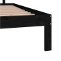 Estructura de cama de madera maciza de pino negro 160x200 cm de vidaXL, Camas y somieres - Ref: Foro24-810509, Precio: 196,99...