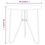 Couchtisch aus MDF und schwarzem Eisen, 48 cm von vidaXL, Seitentische - Ref: Foro24-331671, Preis: 41,45 €, Rabatt: %