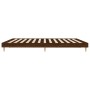 Oak brown engineered wood bed frame 160x200 cm by vidaXL, Beds and slatted bases - Ref: Foro24-832028, Price: 134,95 €, Disco...