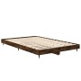 Estructura de cama madera de ingeniería roble ahumado 120x190cm de vidaXL, Camas y somieres - Ref: Foro24-832194, Precio: 93,...