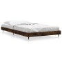 Estructura de cama madera de ingeniería roble ahumado 90x190 cm de vidaXL, Camas y somieres - Ref: Foro24-832202, Precio: 68,...