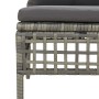 Central garden sofa with gray synthetic rattan cushion by vidaXL, Garden sets - Ref: Foro24-319667, Price: 67,54 €, Discount: %