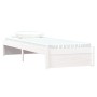 Estructura de cama madera maciza individual blanco 75x190 cm de vidaXL, Camas y somieres - Ref: Foro24-814910, Precio: 64,46 ...