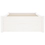 Estructura de cama madera maciza individual blanco 75x190 cm de vidaXL, Camas y somieres - Ref: Foro24-814910, Precio: 64,46 ...