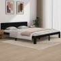 Black solid wood bed frame Supe King 180x200 cm by vidaXL, Beds and slatted bases - Ref: Foro24-810514, Price: 185,99 €, Disc...