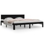 Black solid wood bed frame Supe King 180x200 cm by vidaXL, Beds and slatted bases - Ref: Foro24-810514, Price: 185,99 €, Disc...