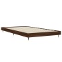 Estructura de cama madera de ingeniería marrón roble 90x190 cm de vidaXL, Camas y somieres - Ref: Foro24-832204, Precio: 68,4...