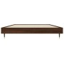 Estructura de cama madera de ingeniería marrón roble 90x190 cm de vidaXL, Camas y somieres - Ref: Foro24-832204, Precio: 68,4...