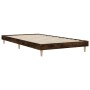 Estructura de cama madera de ingeniería roble ahumado 90x190 cm de vidaXL, Camas y somieres - Ref: Foro24-832098, Precio: 79,...