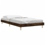 Estructura de cama madera de ingeniería roble ahumado 90x190 cm de vidaXL, Camas y somieres - Ref: Foro24-832098, Precio: 79,...