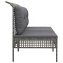 Zentrale Gartensofas mit Kissen, 2 Einheiten, graues synthetisches Rattan von vidaXL, Gartensets - Ref: Foro24-319668, Preis:...