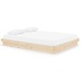 Estructura de cama madera maciza 150x200 cm de vidaXL, Camas y somieres - Ref: Foro24-819912, Precio: 117,89 €, Descuento: %