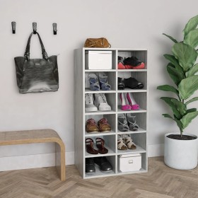 Concrete gray plywood shoe rack 54x34x100.5 cm by vidaXL, Shoe racks and shoe organizers - Ref: Foro24-800400, Price: 74,71 €...