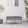 Garden stool with gray synthetic rattan cushion by vidaXL, Garden sets - Ref: Foro24-319669, Price: 51,32 €, Discount: %