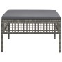 Garden stool with gray synthetic rattan cushion by vidaXL, Garden sets - Ref: Foro24-319669, Price: 51,32 €, Discount: %