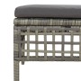 Garden stool with gray synthetic rattan cushion by vidaXL, Garden sets - Ref: Foro24-319669, Price: 51,32 €, Discount: %