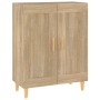 Aparador de madera contrachapada roble Sonoma 69,5x34x90 cm de vidaXL, Aparadores - Ref: Foro24-812135, Precio: 77,88 €, Desc...