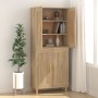 Aparador de madera contrachapada roble Sonoma 69,5x34x90 cm de vidaXL, Aparadores - Ref: Foro24-812135, Precio: 77,88 €, Desc...