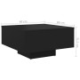 Black plywood coffee table 60x60x31.5 cm by vidaXL, Coffee table - Ref: Foro24-806886, Price: 43,67 €, Discount: %