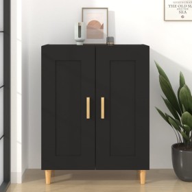 Aparador de madera contrachapada negro 69,5x34x90 cm de vidaXL, Aparadores - Ref: Foro24-812133, Precio: 79,84 €, Descuento: %