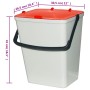 Cubos de basura con tapa 4 uds polipropileno 60 L de vidaXL, Cubos de la basura y papeleras - Ref: Foro24-154489, Precio: 55,...