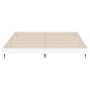 White engineered wood bed frame 160x200 cm by vidaXL, Beds and slatted bases - Ref: Foro24-832229, Price: 101,49 €, Discount: %