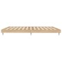 Estructura de cama madera de ingeniería roble Sonoma 160x200 cm de vidaXL, Camas y somieres - Ref: Foro24-832232, Precio: 128...